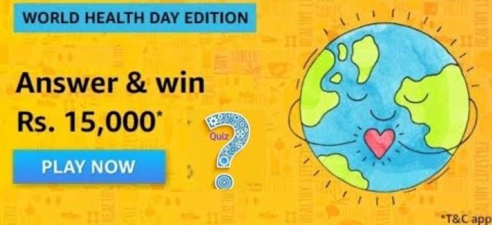Amazon world health day edition quiz answers