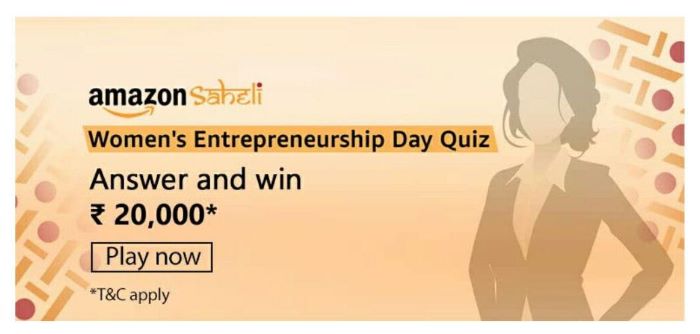 Amazon Womens Enterpreneurship Day Quiz