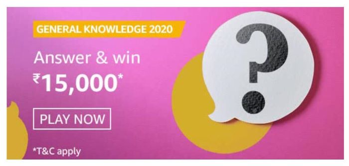 Amazon General Knowledge 2020 Quiz