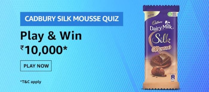 Amazon Cadbury Silk Mousse Quiz