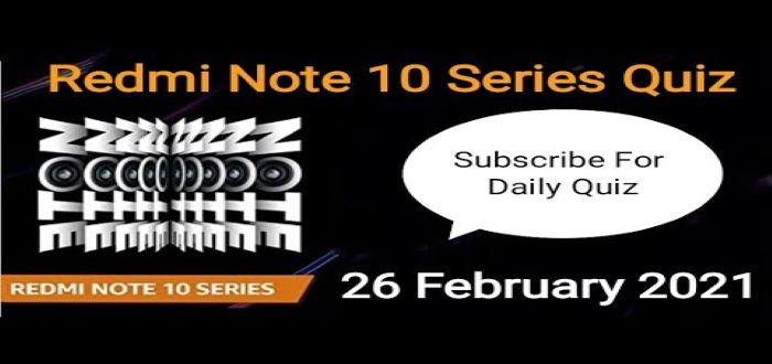 Amazon Redmi Note 10 Series quiz