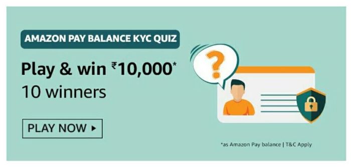 Amazon pay Balance Kyc Quiz