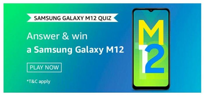 Amazon Samsung Galaxy M12 Quiz