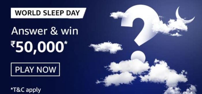Amazon World Sleep Day Quiz