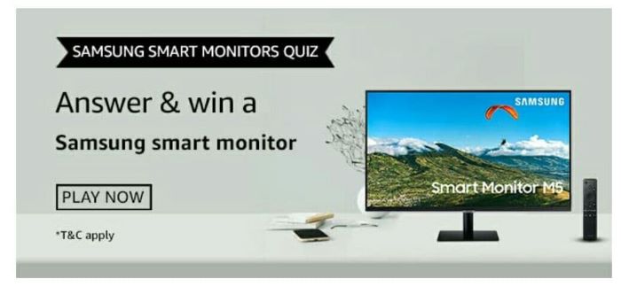 Amazon Samsung Smart Monitor Quiz