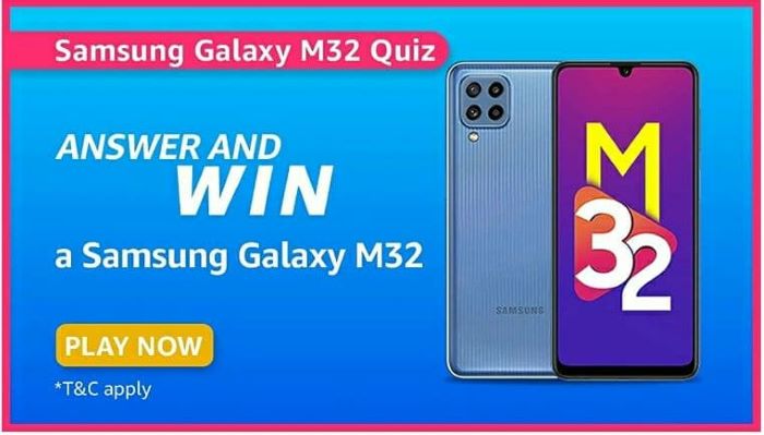 Amazon Samsung Galaxy M32 Quiz Answers