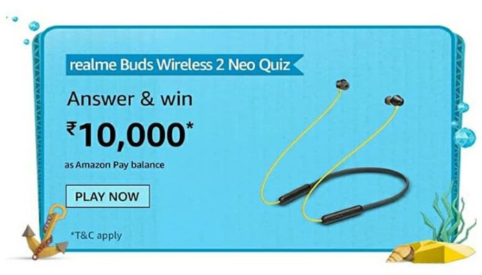 Amazon Realme Buds Wireless 2 Neo Quiz