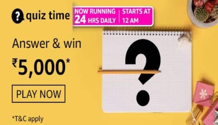 amazon quiz answers today win rs 5000