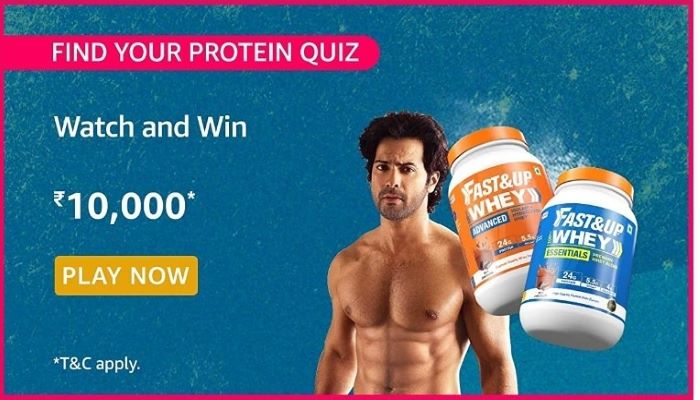 Amazon Fast Up Find your Protein Quiz