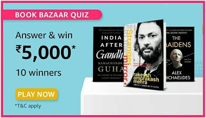 amazon book bazaar quiz answers