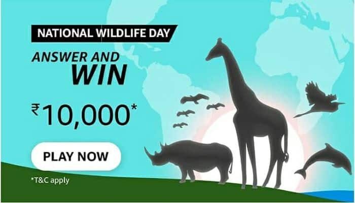 amazon national wildlife day quiz